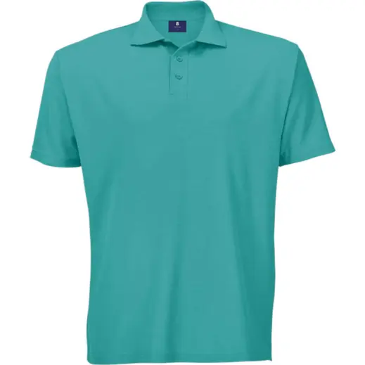 Mens 175g Barron Pique Knit Golfer Aquamarine